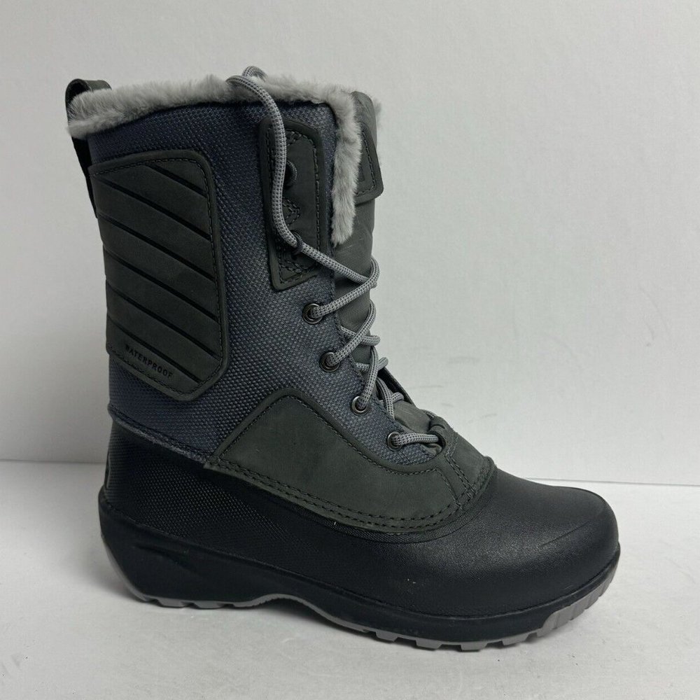 ❄️ NEW! The North Face Womens Shellista IV Mid Waterproof Boot Gray Size 8.5 M ❄